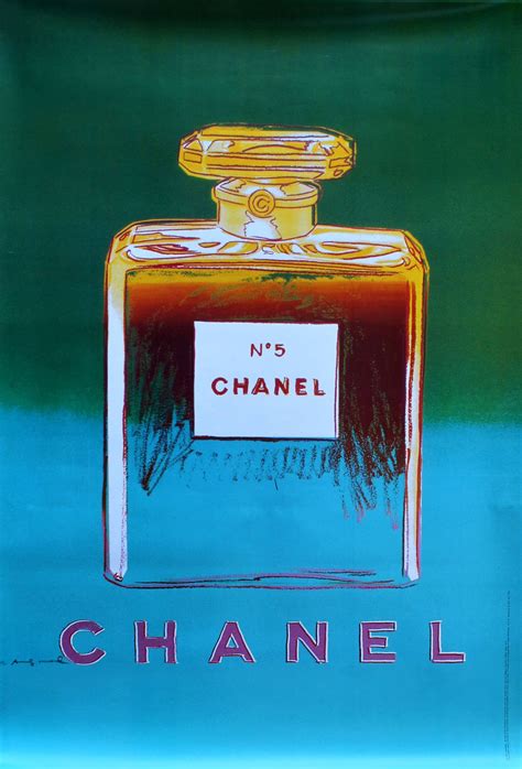 poster of chanel perfume bottle